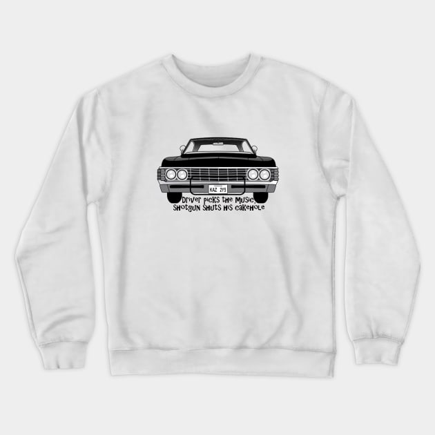 Driver Picks the Music... Crewneck Sweatshirt by GeneticRambles